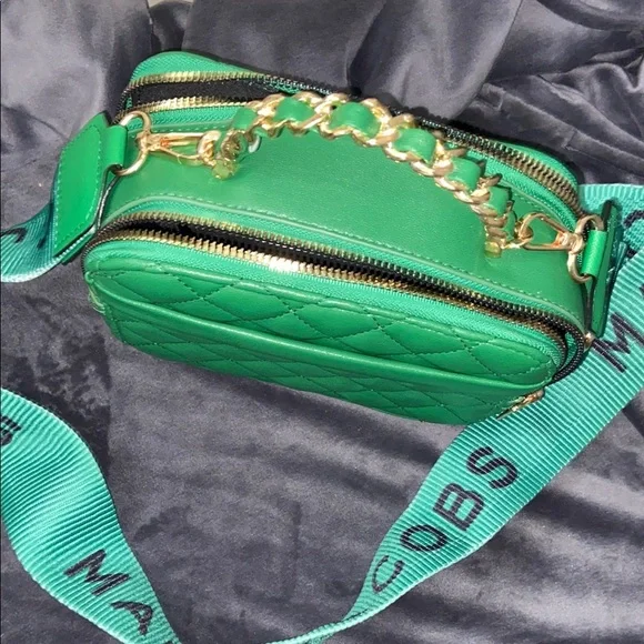Marc Jacobs Green Quilted Women's Bag Purse Cross Body - Picture 6 of 16